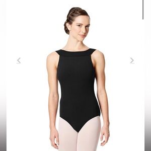 Black Women’s Ballet Leotard - Aneta with Cross Strap